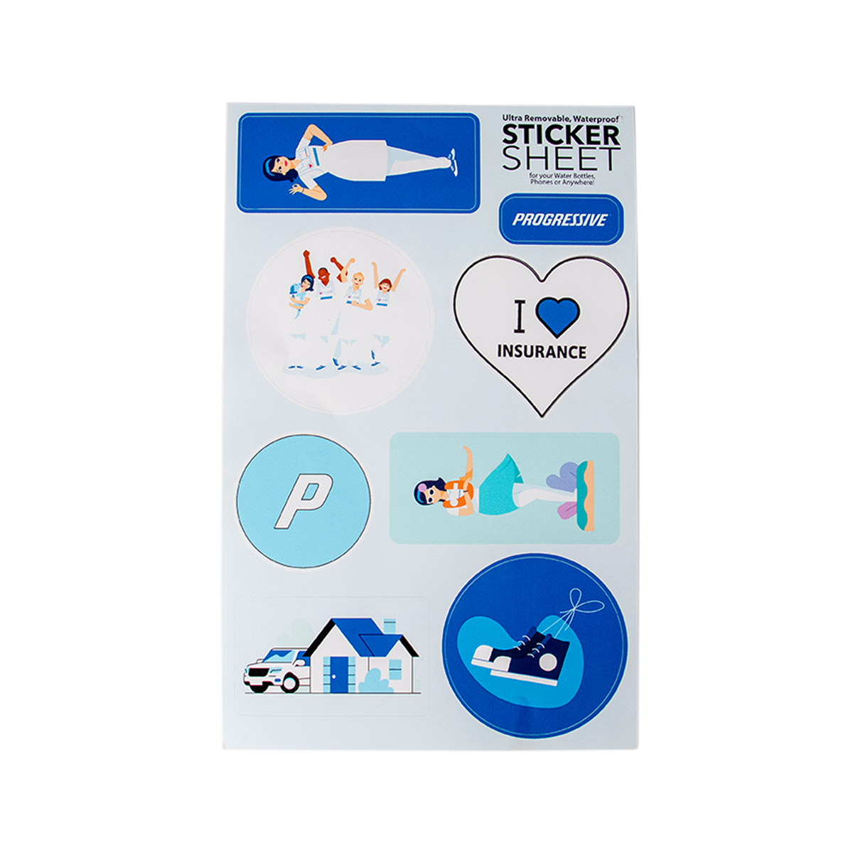 Insurance Advertisement Sticker Progressive Insurance Logo Sticker